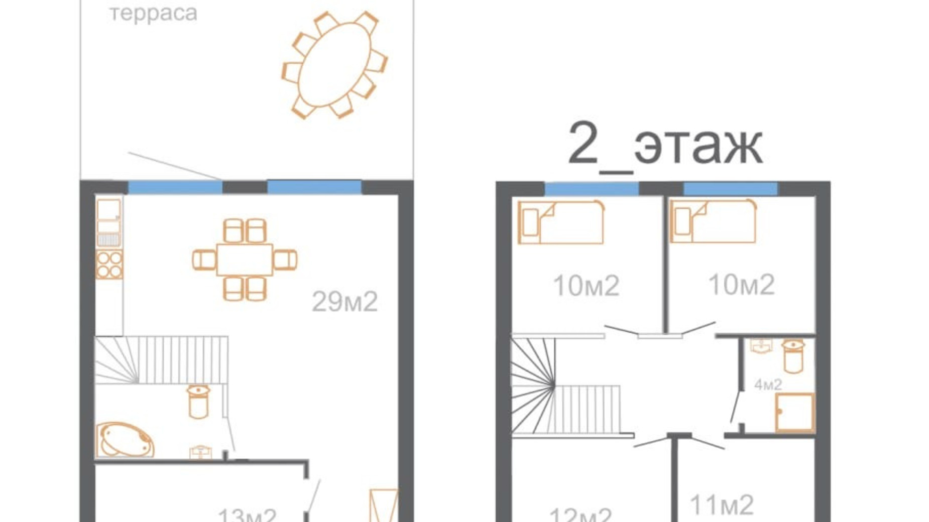 Планування котеджу в КМ вул. Кругова, 53 105 м², фото 607765