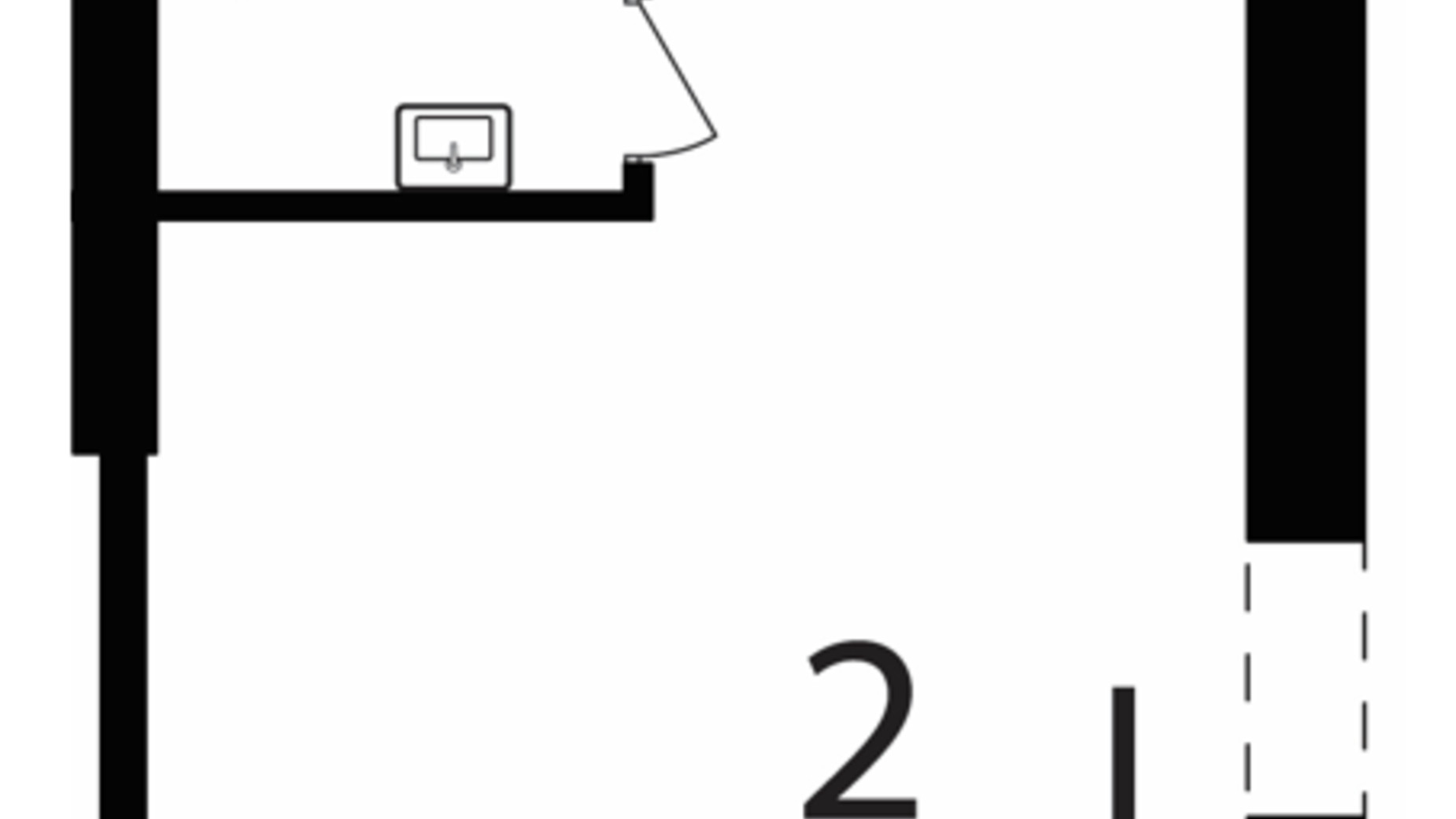 Планировка помещения в Бизнес центр Грушевский 28.2 м², фото 608012