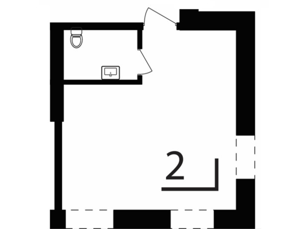 Бизнес центр Грушевский: планировка помощения 28.2 м²