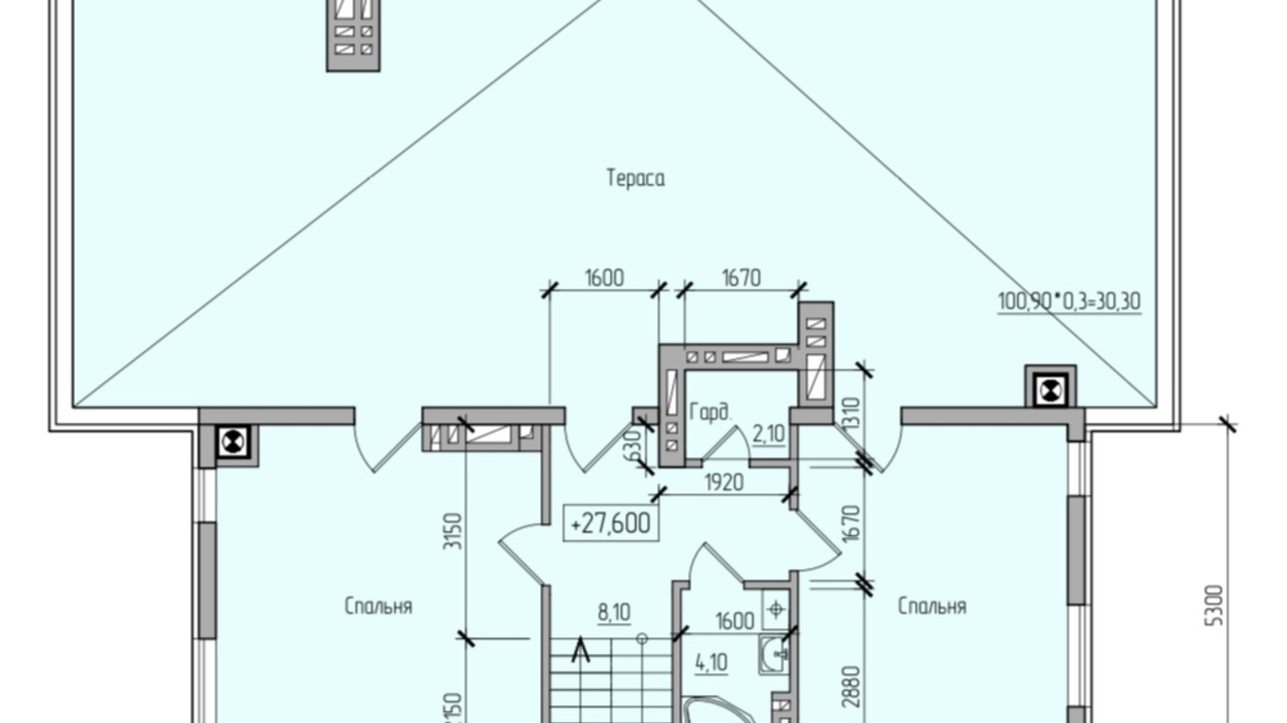 Планировка 4-комнатной квартиры в ЖК Comfort Hall 157.1 м², фото 608045