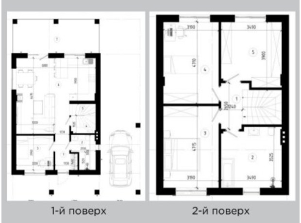 КМ Буде Дім. Деревач: планування 5-кімнатної квартири 120 м²