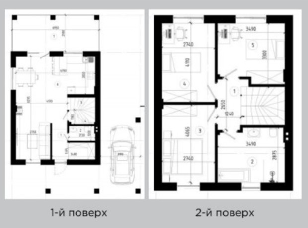 КГ Будет Дом. Деревач: планировка 4-комнатной квартиры 96 м²