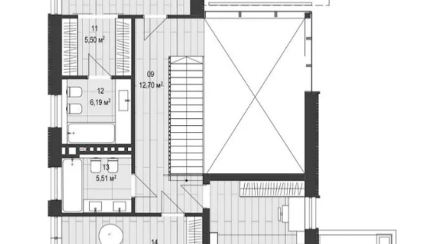 Планировка коттеджа в КГ Shepit Villas 244 м², фото 609447