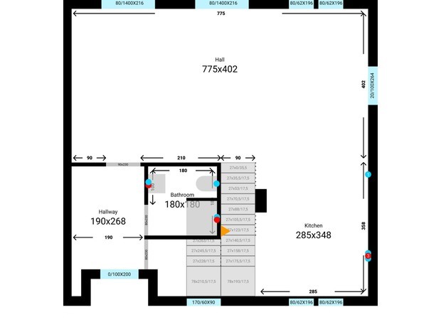 Таунхаус ProfiTHouse: планировка 4-комнатной квартиры 111 м²