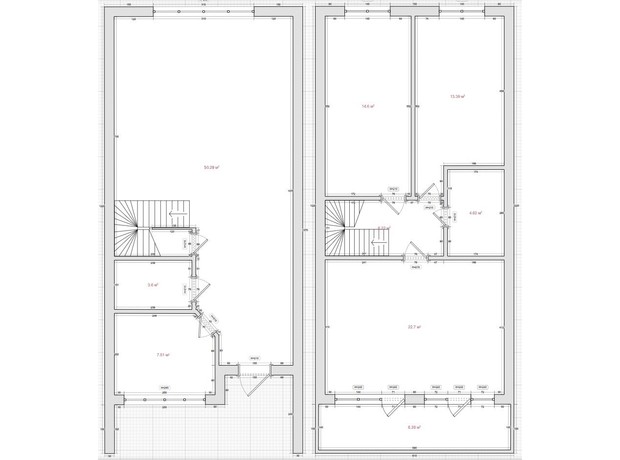 Таунхаус Озеро: планировка 3-комнатной квартиры 130 м²