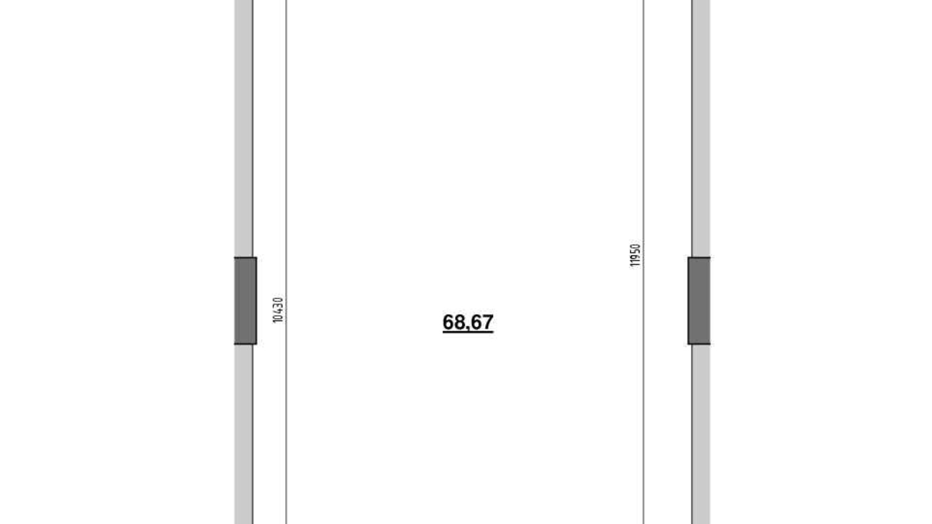 Планировка помещения в ЖК Голоські кручі 71.9 м², фото 611606