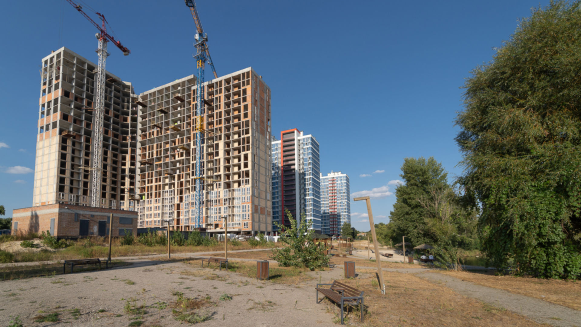 Состоянием на август 2023 года ЖК Park Residence ход строительства фото 612476