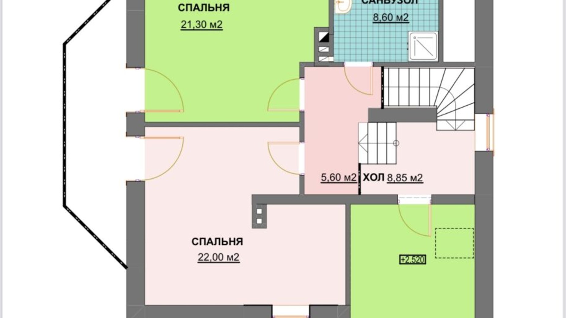 Планировка коттеджа в КГ Praud Hills 176 м², фото 613030