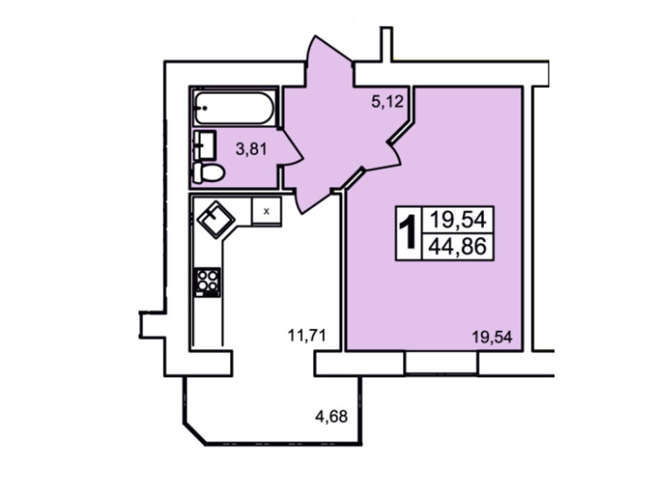 ЖК Lakeberry планировка 8 ЖК Lakeberry планировка 8