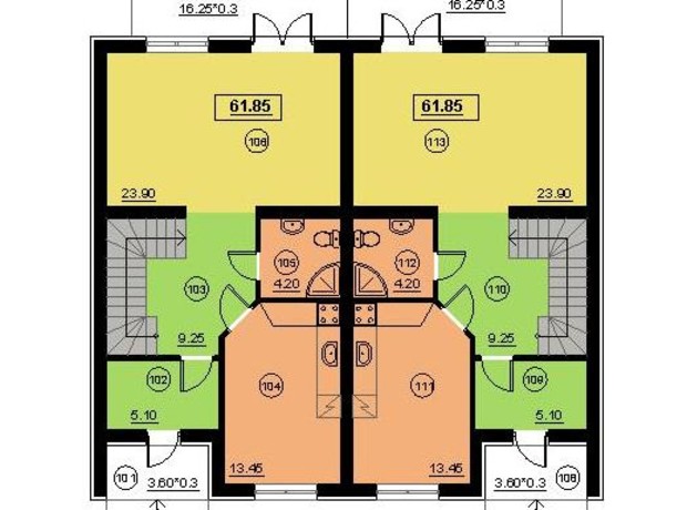 КГ Лісове-3: планировка 3-комнатной квартиры 180 м²