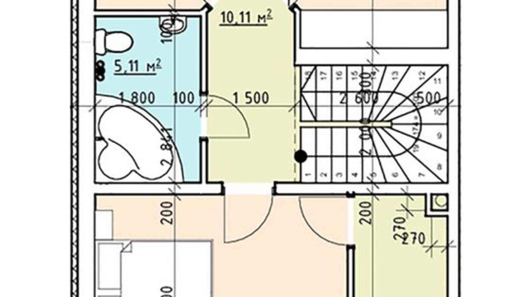 Планування таунхауса в КМ Ecovillage 134 м², фото 614881