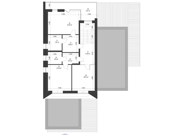 КМ Shepit Villas: планування 4-кімнатної квартири 365 м²