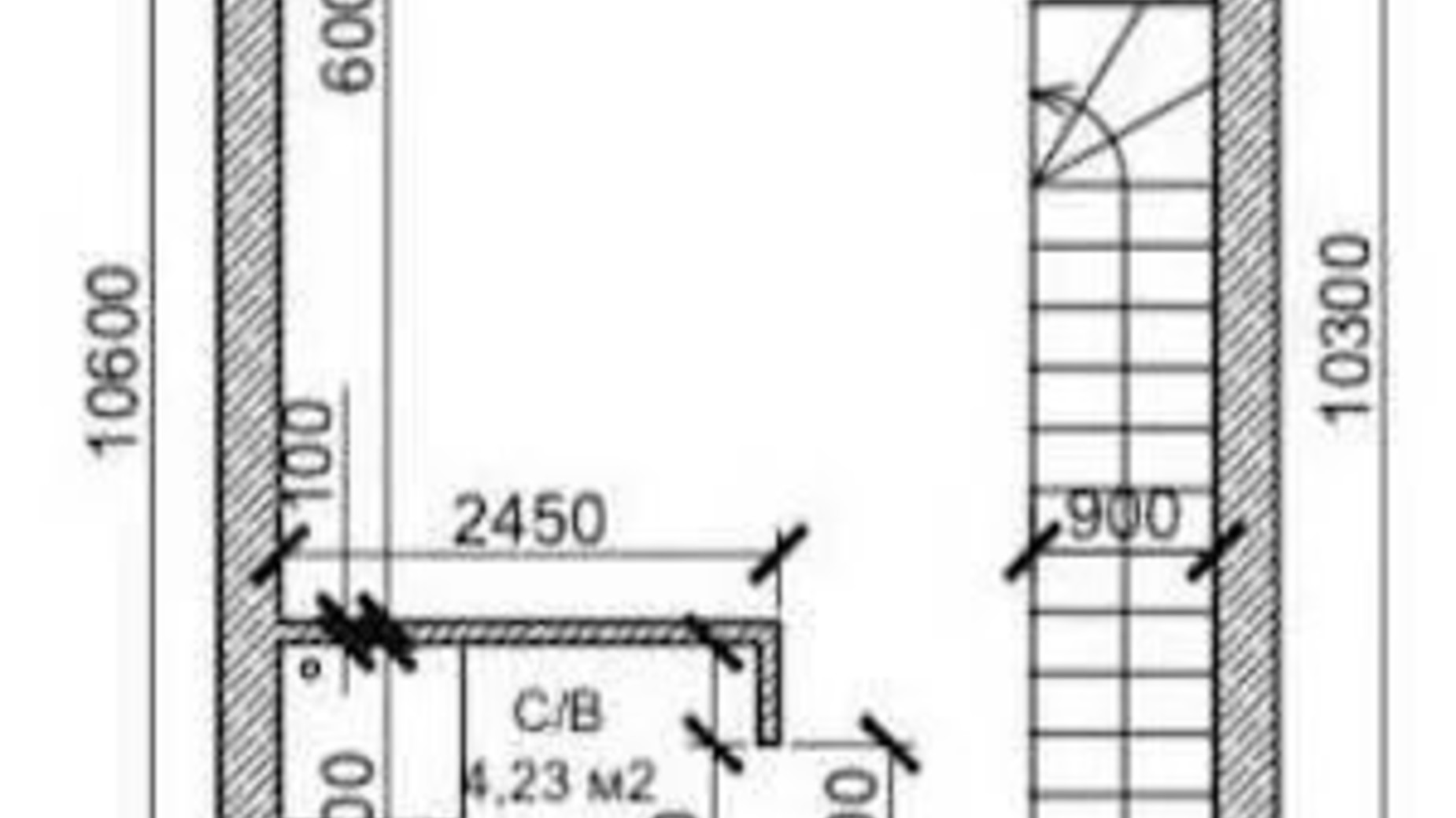 Планировка таунхауса в Таунхаус на Патона 88 м², фото 616546