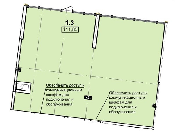 Апарт-комплекс Ітака: планування приміщення 111.85 м²