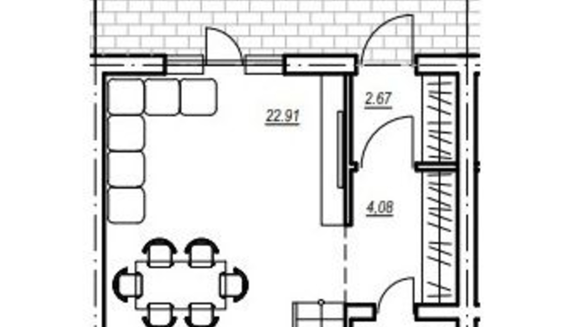 Планировка таунхауса в Таунхаус Комфортный городок. Клубный 64 м², фото 617906