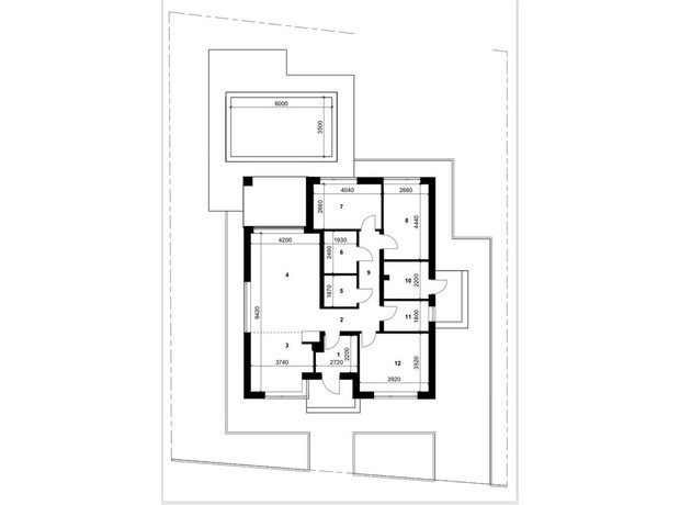 КГ Крушинка Парк: планировка 3-комнатной квартиры 105 м²