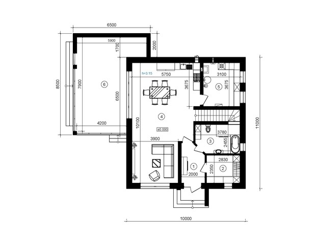 КМ Крушинка Парк: планування 4-кімнатної квартири 215 м²