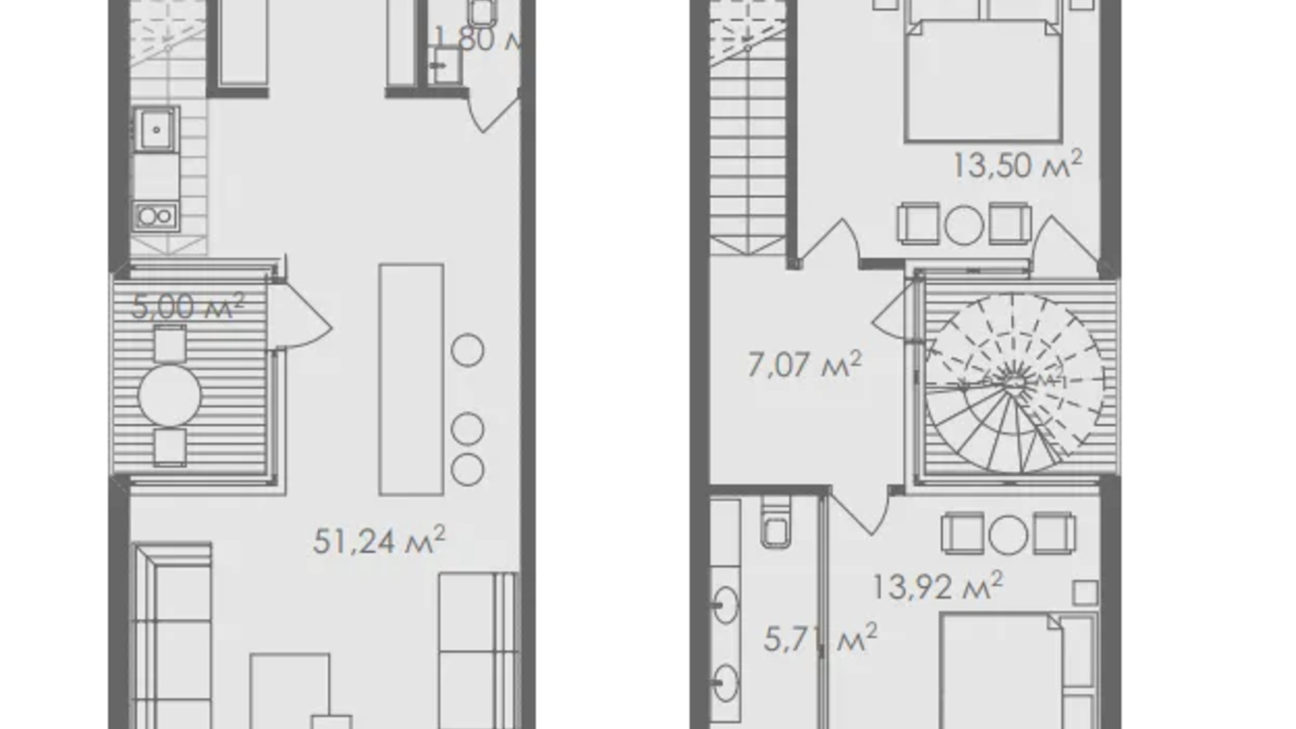 Планування апартаментів в Апарт-комплекс Crystal Hills 104 м², фото 618741