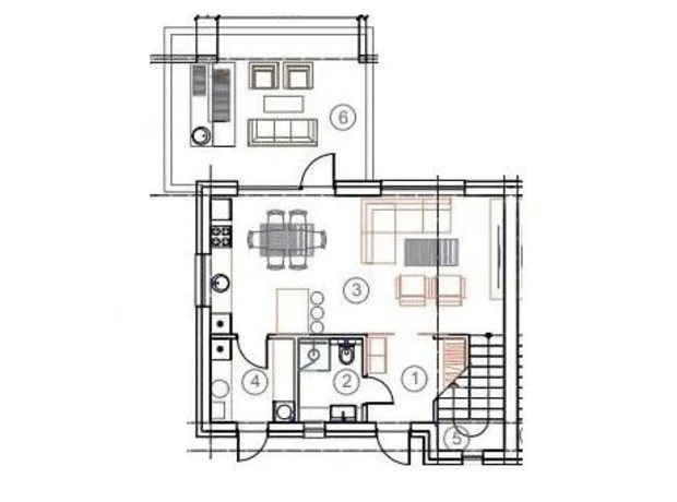 КМ Chaletville: планування 3-кімнатної квартири 100 м²