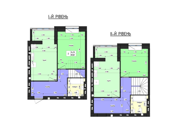 ЖК Парус: планировка 3-комнатной квартиры 88.01 м²