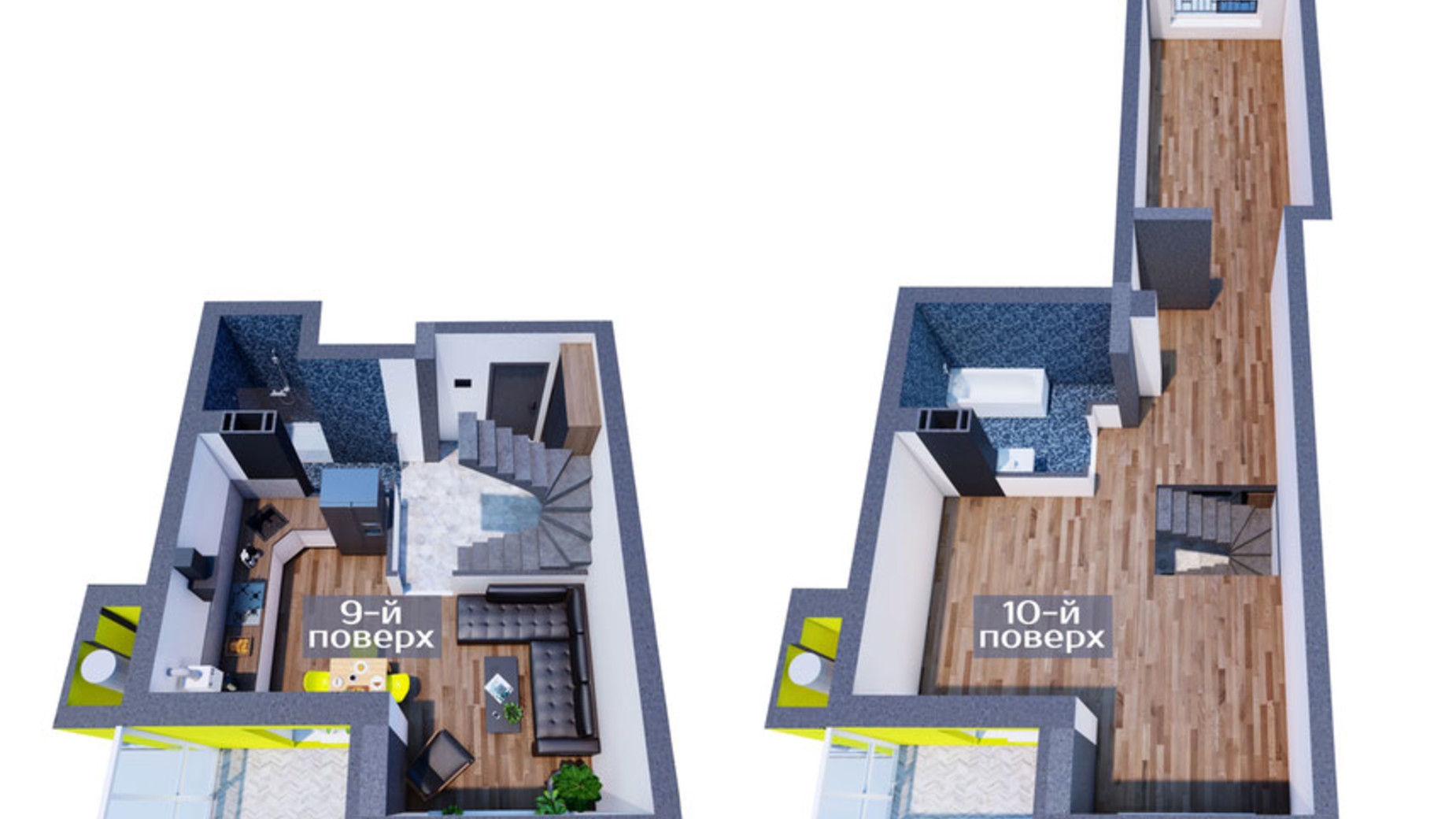 Планування 3-кімнатної квартири в ЖК Дніпровська Набережна 103.99 м², фото 619414