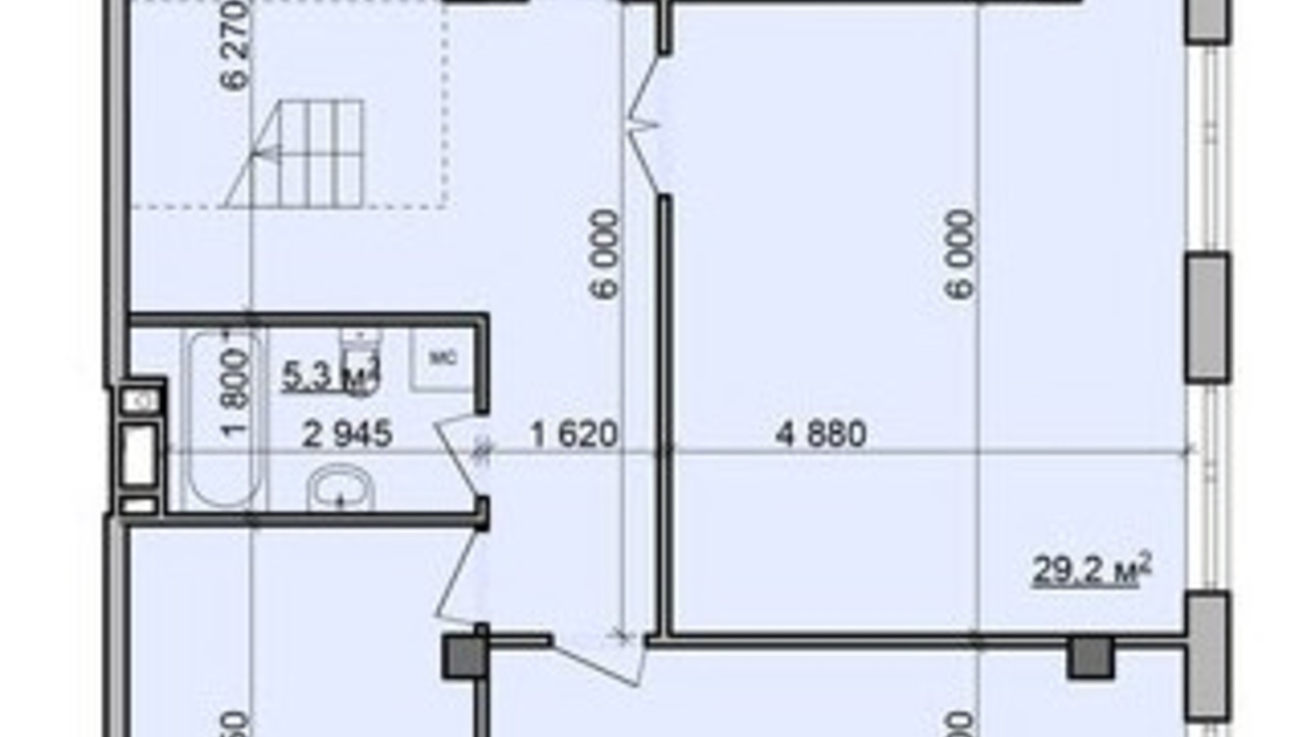 Планування багато­рівневої квартири в ЖК Октава 207.84 м², фото 619458