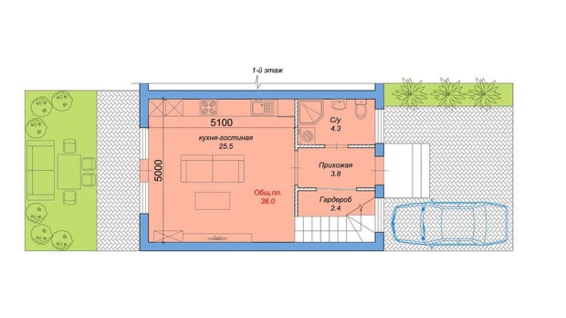 Планировка таунхауса в Таунхаус Harmony 6 119 м², фото 619803