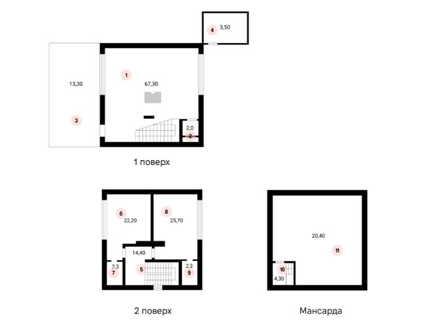 КГ Après-Ski Houses: планировка 3-комнатной квартиры 177.7 м²