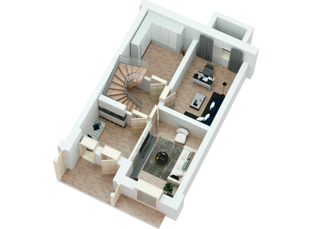 Таунхаусы Загородный квартал Royal Estate: планировка 4-комнатной квартиры 150.53 м²