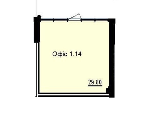 Апарт-Комплекс Калипсо: планировка помощения 29.8 м²