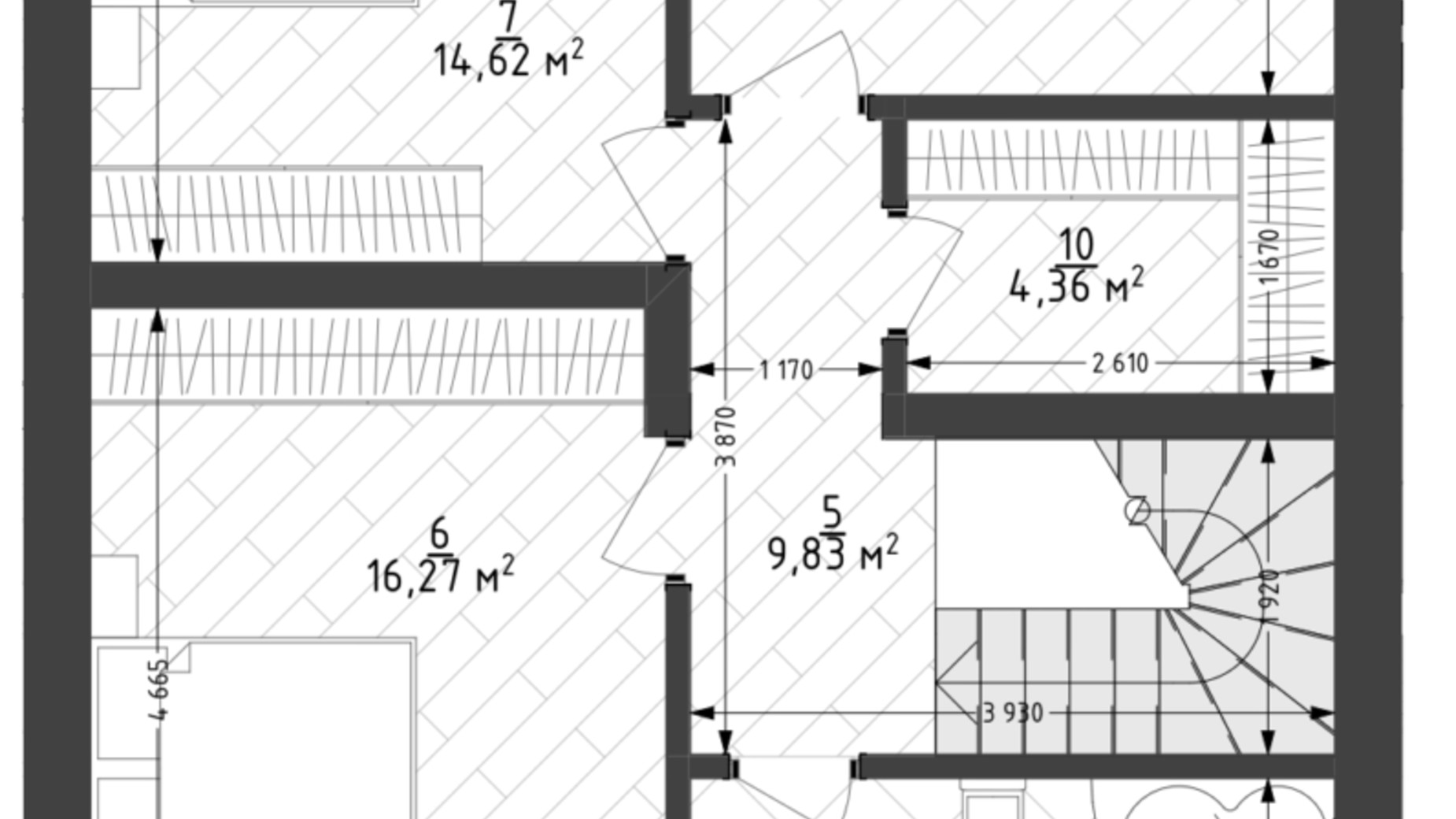 Планировка коттеджа в КГ Lagom 134 м², фото 626195