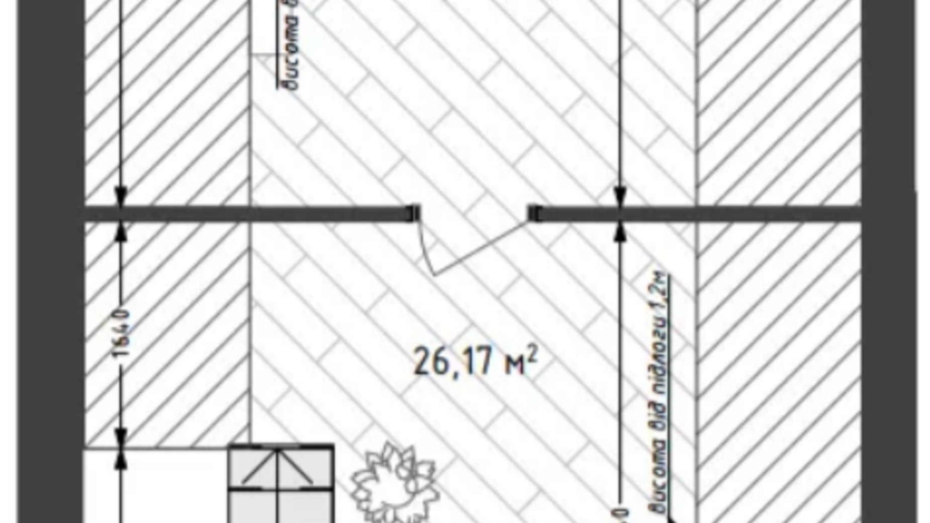 Планировка коттеджа в КГ Lagom 94 м², фото 626199