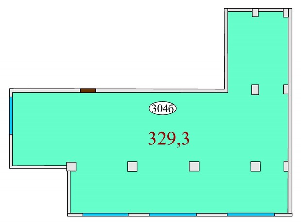 ЖК Баку: планировка помощения 329.3 м²