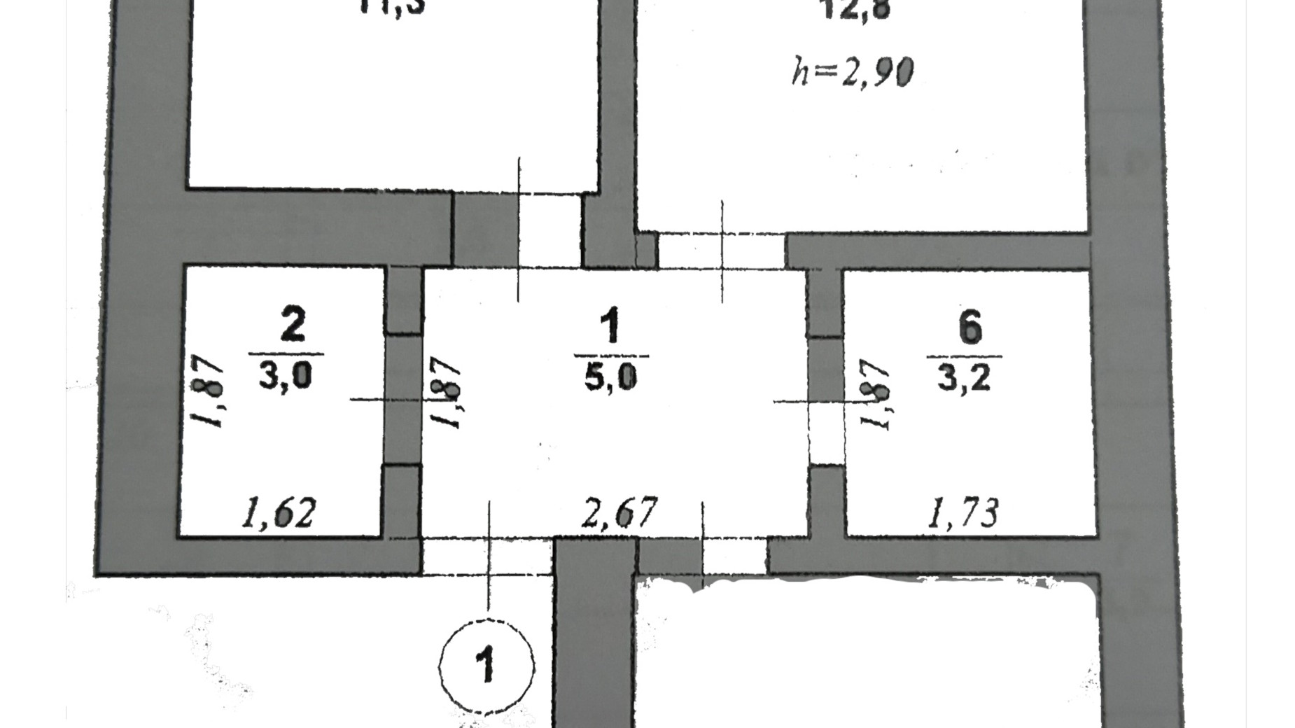 Планировка коттеджа в КГ ул. Роксоляны 60.1 м², фото 626909