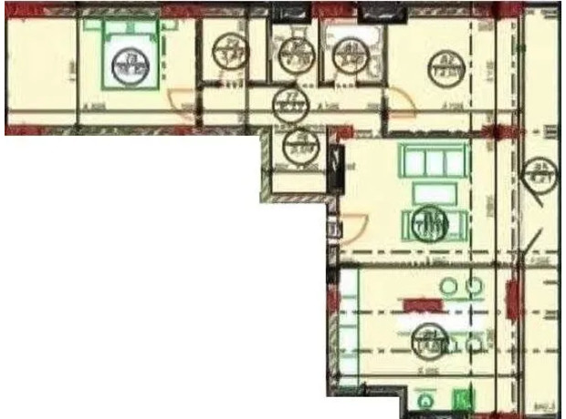 ЖК Европейский Квартал: планировка 3-комнатной квартиры 85 м²