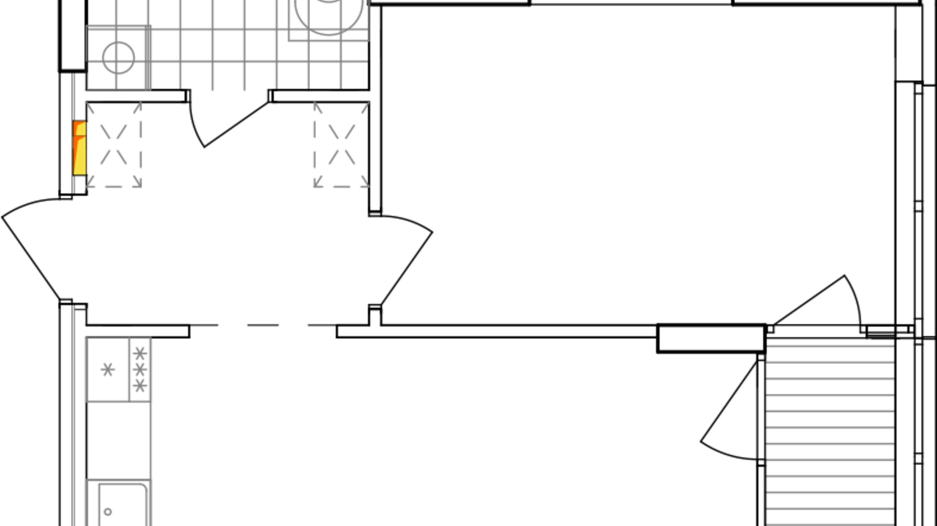 Планировка 1-комнатной квартиры в ЖК Варшавский 3 48.2 м², фото 628335
