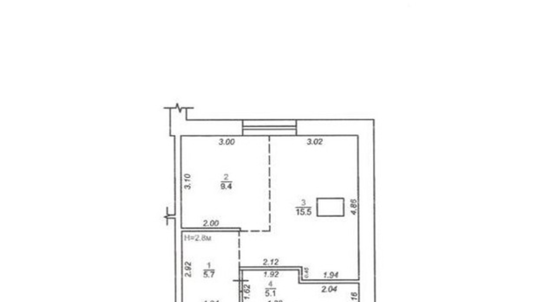 Планировка 1-комнатной квартиры в ЖК Мюнхен 35.7 м², фото 630191