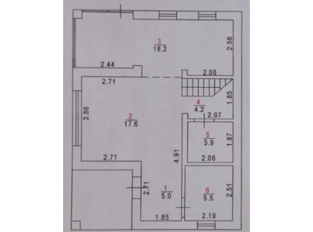 КГ Escape: планировка 3-комнатной квартиры 108 м²