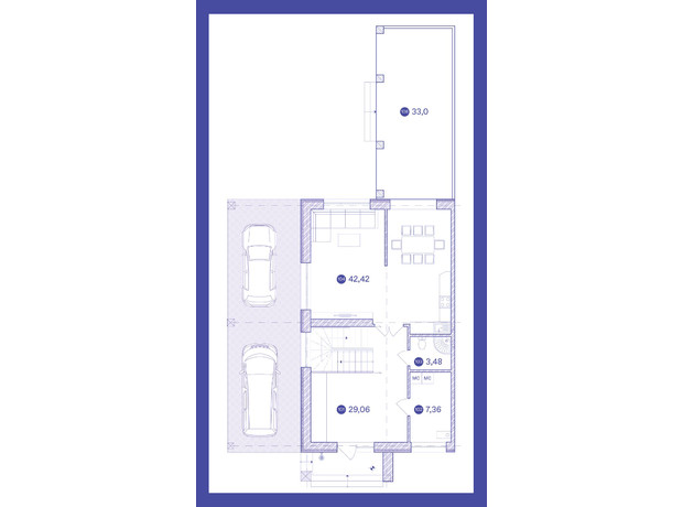 КГ Vita Energy Residence: планировка 4-комнатной квартиры 223.6 м²