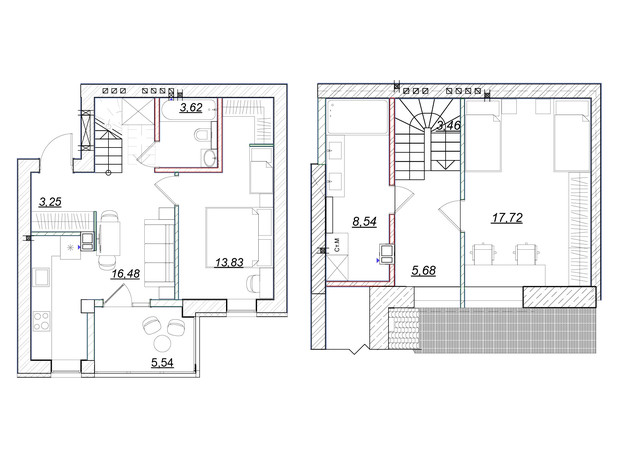 ЖК Desna Park Residence: планировка 2-комнатной квартиры 81 м²