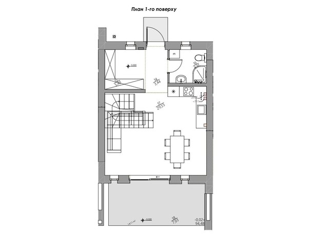 КГ YOND.City: планировка 3-комнатной квартиры 101.37 м²