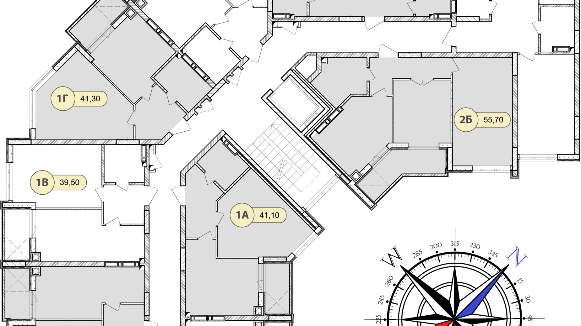 Планировка много­уровневой квартиры в ЖК Синергия Сити 134 м², фото 634085