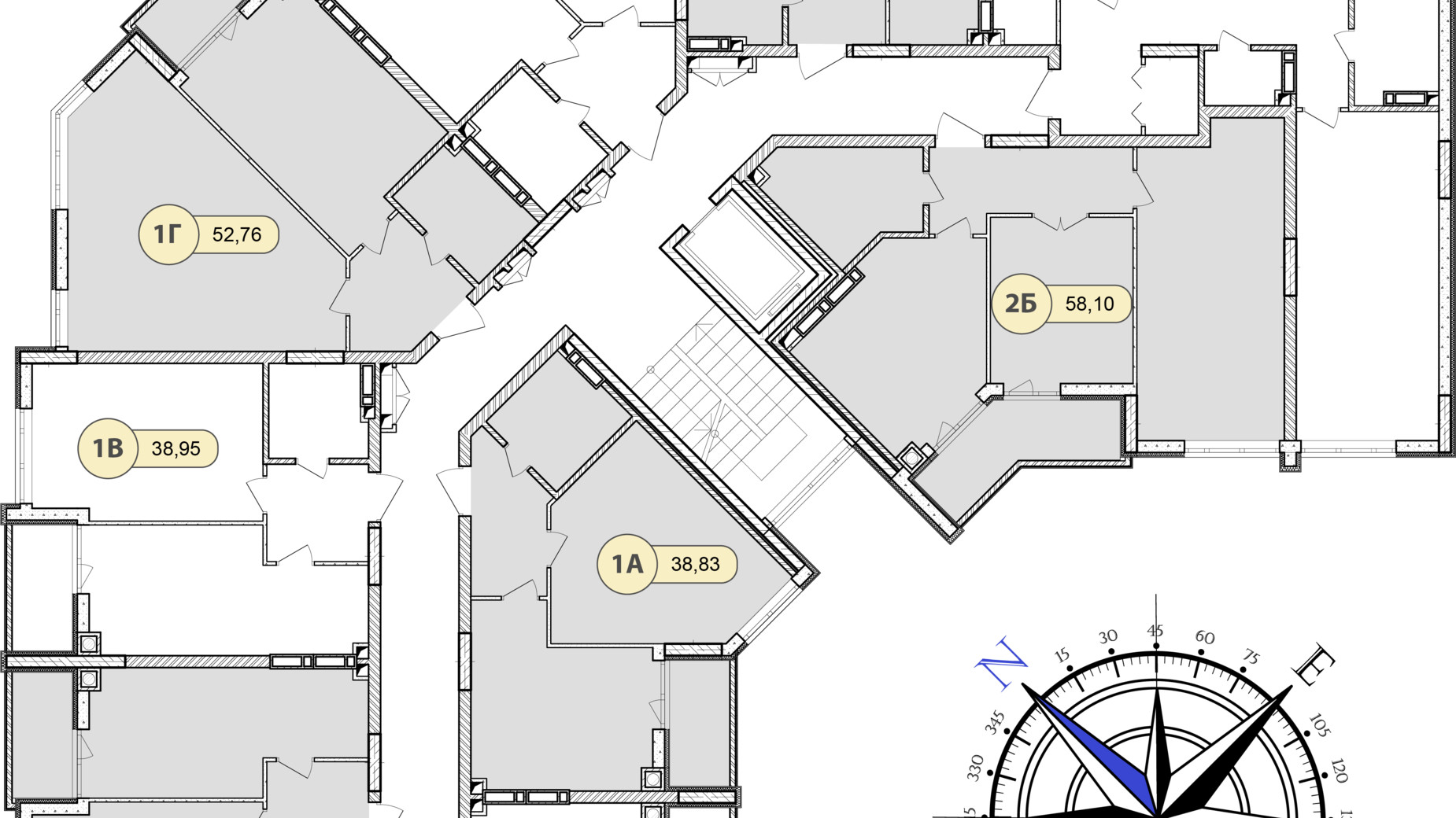 Планування 3-кімнатної квартири в ЖК Синергія Сіті 91 м², фото 634095