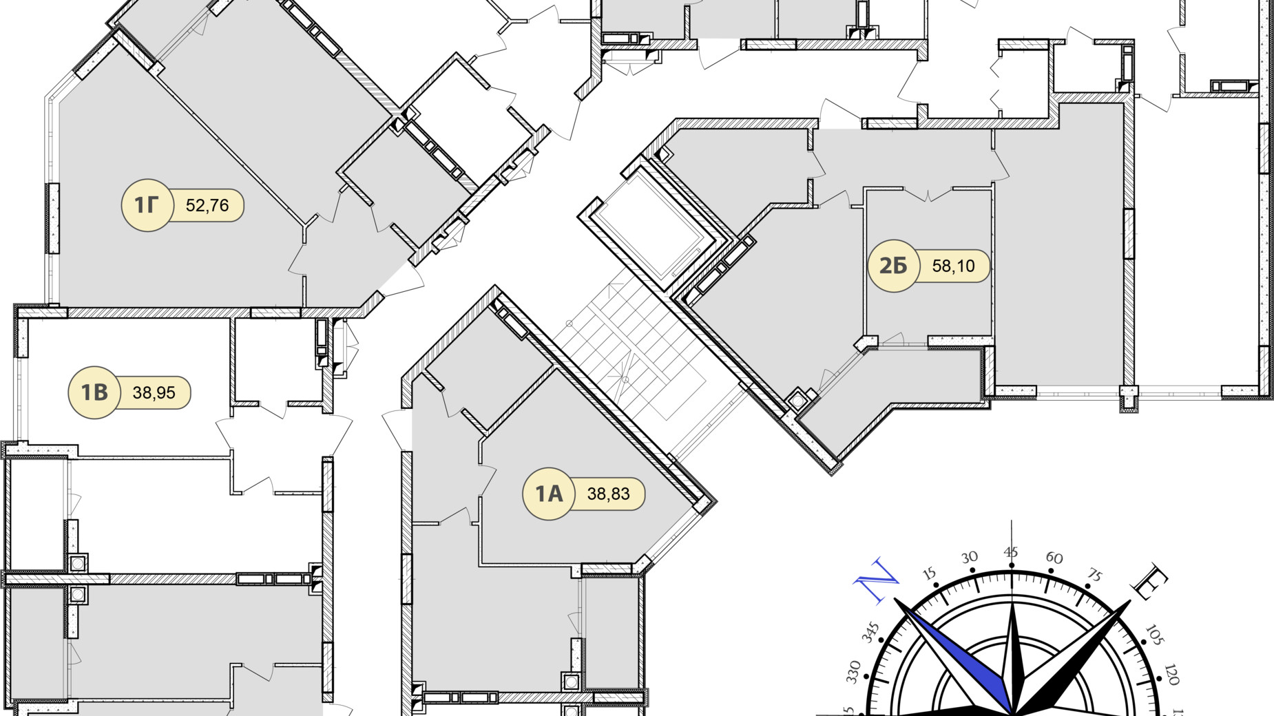 Планировка 3-комнатной квартиры в ЖК Синергия Сити 91 м², фото 634095