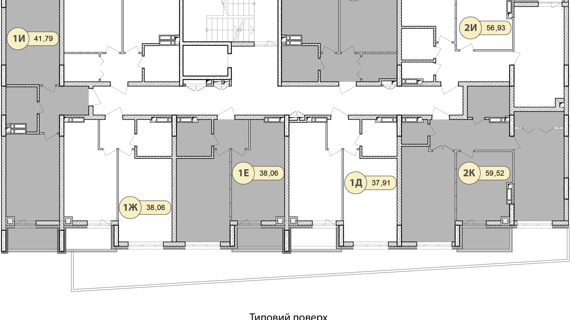 Планировка 1-комнатной квартиры в ЖК Синергия Сити 40 м², фото 634114