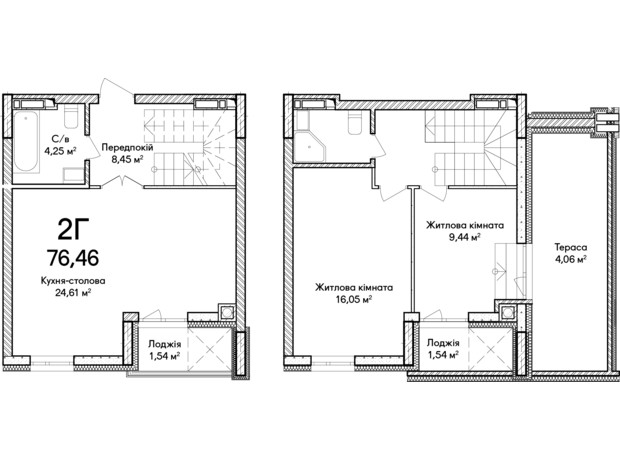 ЖК Синергия Сити: планировка 3-комнатной квартиры 38 м²