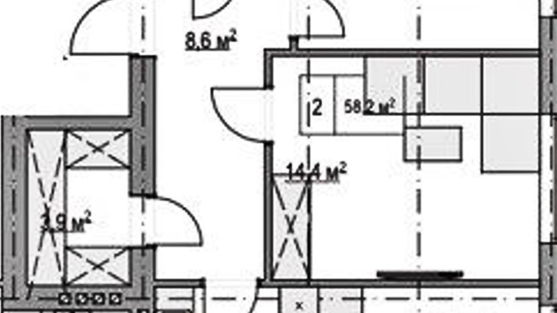 Планировка 2-комнатной квартиры в Клубный дом  Моя Бавария 58.2 м², фото 635179