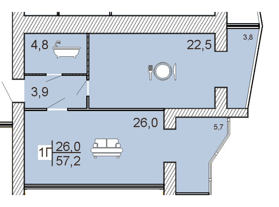 ЖК Семейный Lux планировка 24 ЖК Семейный Lux планировка 24
