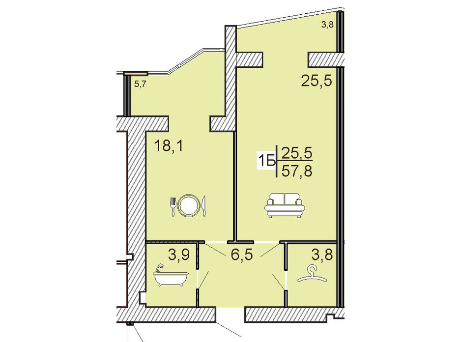 ЖК Семейный Lux планировка 26 ЖК Семейный Lux планировка 26
