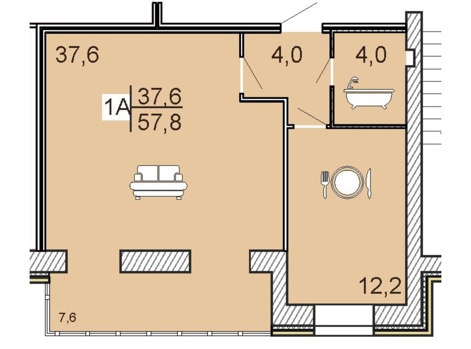 ЖК Семейный Lux планировка 27 ЖК Семейный Lux планировка 27